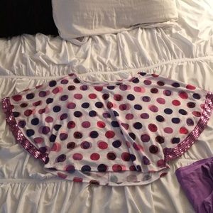 Girls purple sparkly shirt with tank top